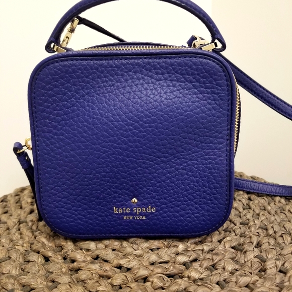 kate spade Handbags - NWOT Kate Spade Cobalt Square Crossbody Mini Bag